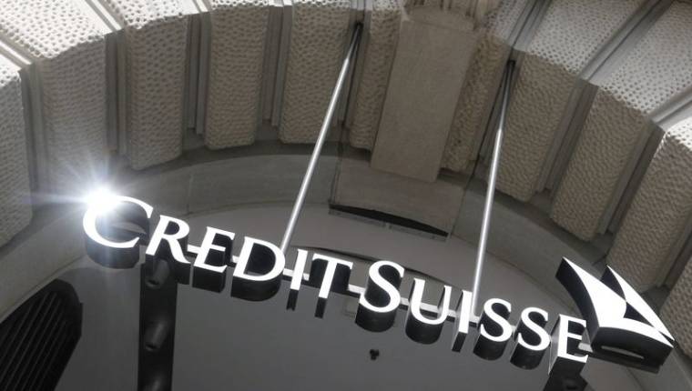 Le logo de la banque suisse Credit Suisse