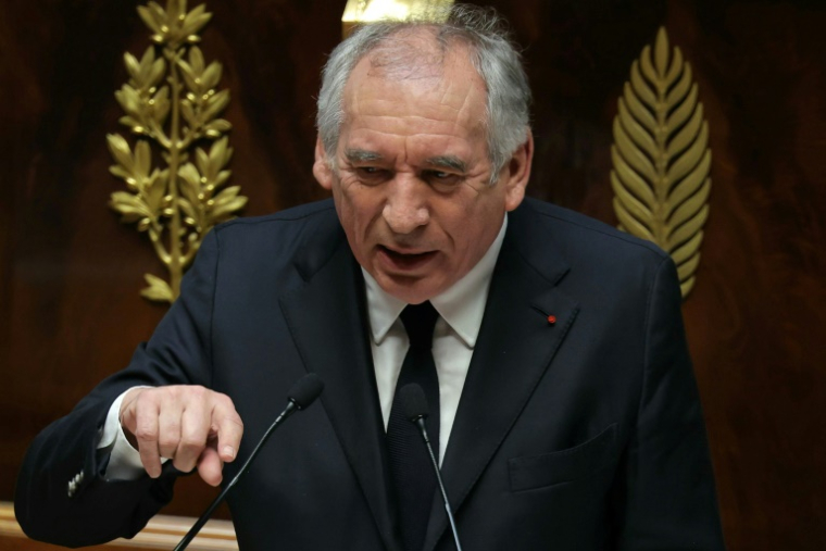 Le Premier ministre François Bayrou prononce son discours de politique générale à l'Assemblée nationale à Paris le 14 janvier 2025 ( AFP / Thomas SAMSON )