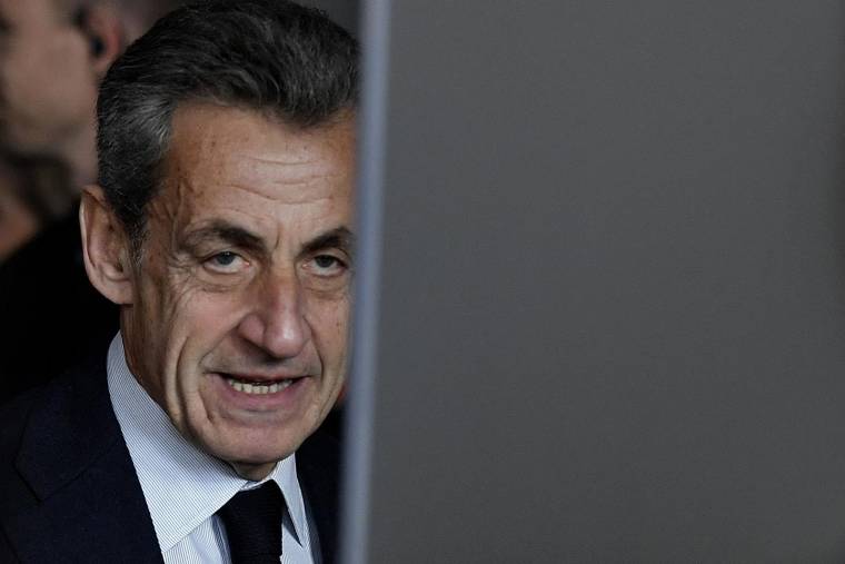 Nicolas Sarkozy, en 2021, à Paris ( AFP / JULIEN DE ROSA )