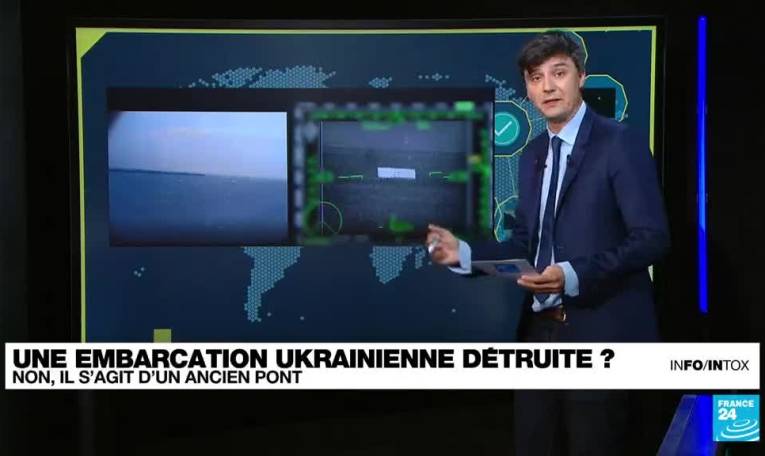 Une embarcation ukrainienne détruite par l'armée russe? Attention Infox!