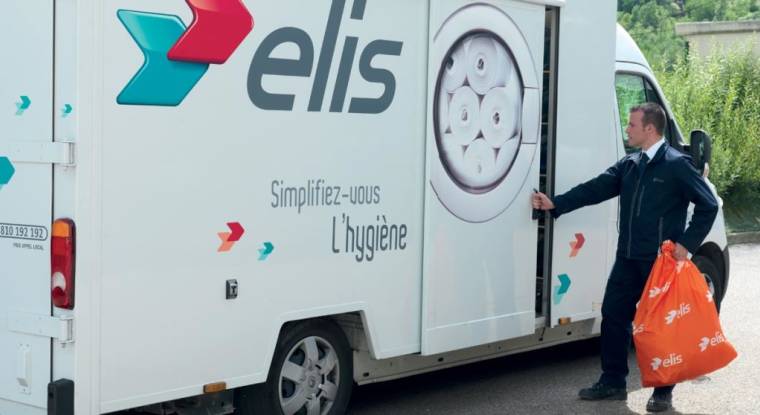 Un camion aux couleurs d'Elis. (© Elis)