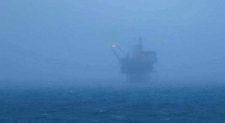 Une plateforme pétrolière en mer du Nord. (© S. Nygaard)