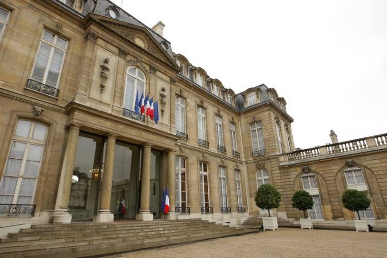 Vue générale du Palais de l'Elysée à Paris