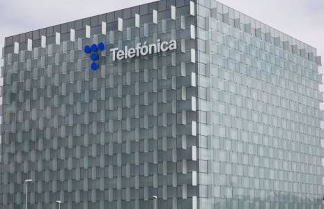 Photo d'archives du logo de Telefonica
