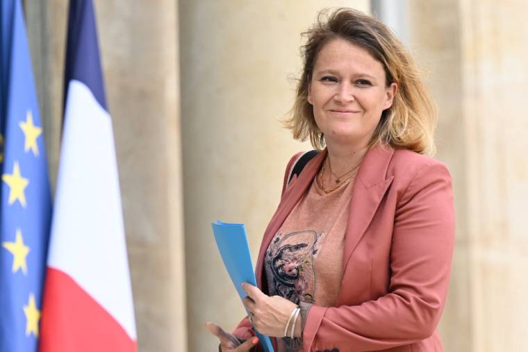 Olivia Grégoire, la ministre déléguée aux petites et moyennes entreprises, à l'Elysée à Paris le 19 juillet 2023.  ( AFP / BERTRAND GUAY )