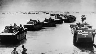 Des troupes américaines débarquent en Normandie, le 6 juin 1944 ( Archives nationales américaines / - )