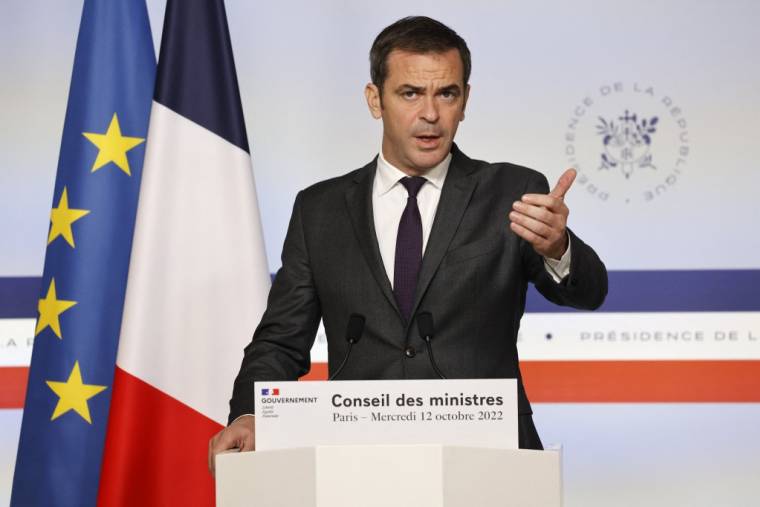 Olivier Véran à Paris, le 12 octobre 2022. ( AFP / LUDOVIC MARIN )