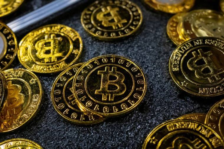 Des pièces de Bitcoin