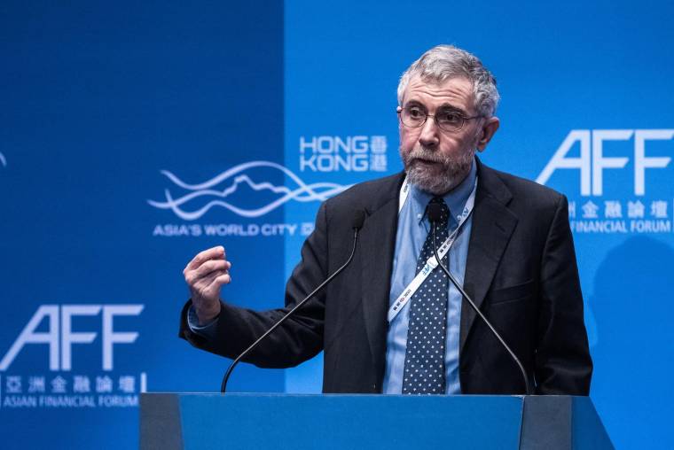 Paul Krugman, en 2015, à Hong Kong ( AFP / PHILIPPE LOPEZ )