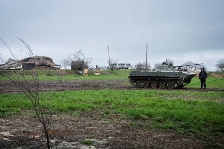 Lignes de défense de la Garde nationale ukrainienne près d'Odessa
