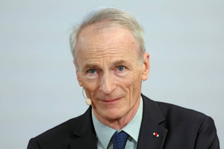 le président du conseil d'administration de Renault, Jean-Dominique Senard, le 6 décembre 2023 à Boulogne-Billancourt, près de Paris ( AFP / Alain JOCARD )