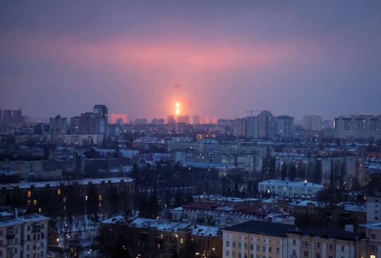 Attaque de missiles russes à Kiev