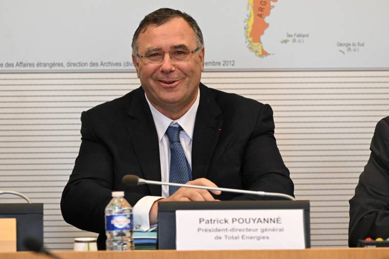 Le PDG de TotalEnergies Patrick Pouyanné, le 9 novembre 2022 à Paris. ( AFP / BERTRAND GUAY )
