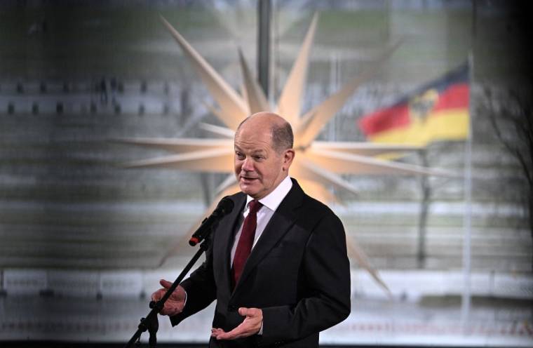 Olaf Schulz a Berlino, Germania, l'11 dicembre 2023. (AFP/TOBIAS SCHWARZ)