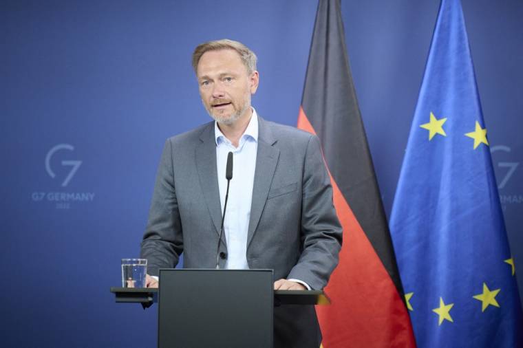 Christian Lindner à Berlin en Allemagne,le 27 juillet 2022. ( AFP / CHRISTIAN SPICKER )