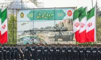 Défilé militaire pour la Journée de l'armée, le 17 avril 2024 à Téhéran, en Iran ( AFP / ATTA KENARE )