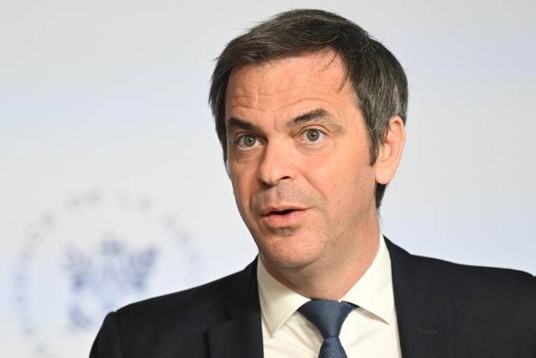 Olivier Véran, le 19 avril 2023, à Paris ( AFP / BERTRAND GUAY )