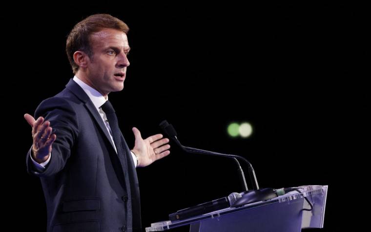 Emmanuel Macron à Paris, le 18 novembre 2021. ( AFP / LUDOVIC MARIN )