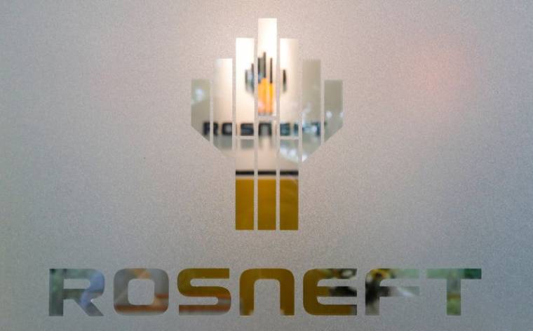 Photo d'archives du logo de la compagnie pétrolière russe Rosneft