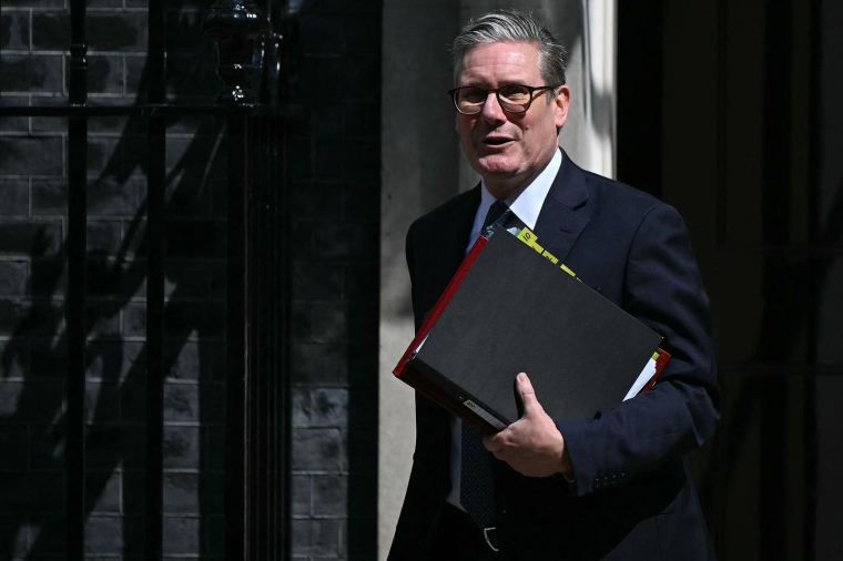 Keir Starmer, Premier ministre britannique, à Londres le 24 juillet 2024. ( AFP / JUSTIN TALLIS )