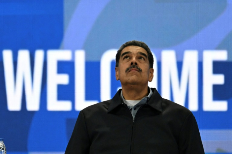 Le président vénézuélien Nicolas Maduro le 5 novembre ( AFP / Juan BARRETO )