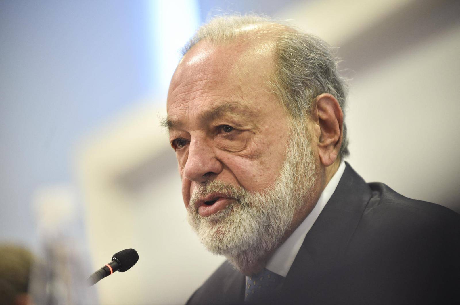 Carlos Slim à Mexico, le 12 février 2024.  ( AFP / RODRIGO OROPEZA )