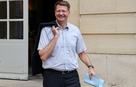 L'ancien ministre du Logement puis des Transports Patrice Vergriete, Matignon, Paris, 31 juillet 2024 ( AFP / Ludovic MARIN )