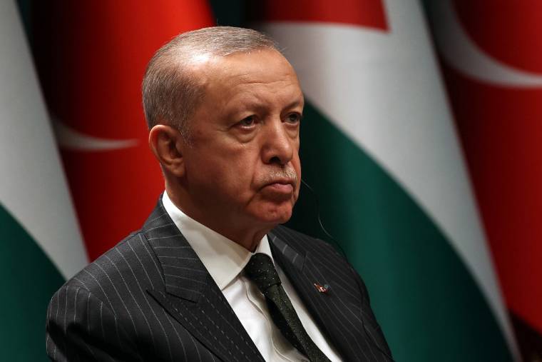 Recep Tayyip Erdogan à Ankara, en Turquie, le 23 août 2022. ( AFP / ADEM ALTAN )