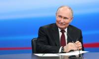 Le président russe Vladimir Poutine, réélu, le 18 mars 2024 à Moscou ( POOL / Gavriil GRIGOROV )
