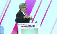 Européennes: meeting de la France insoumise à Aubervilliers, en présence de Mélenchon