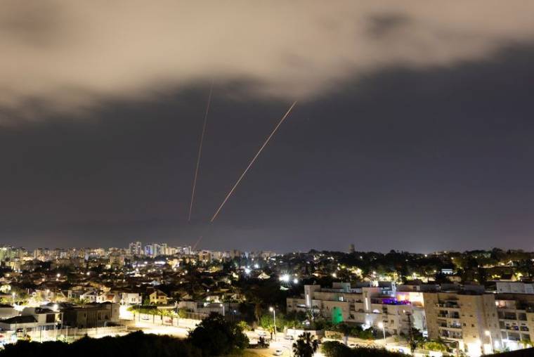 Le système anti-missile israélien opérant après l'attaque iranienne