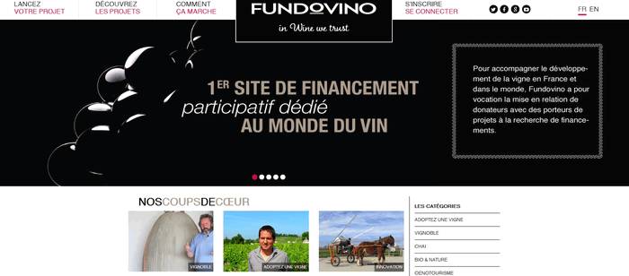 Fundovino est le premier site de financement participatif dans l’univers du vin. ©all rights reserved