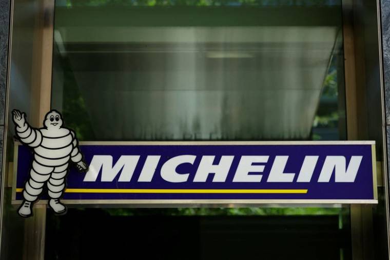 Le logo du fabricant français de pneus Michelin