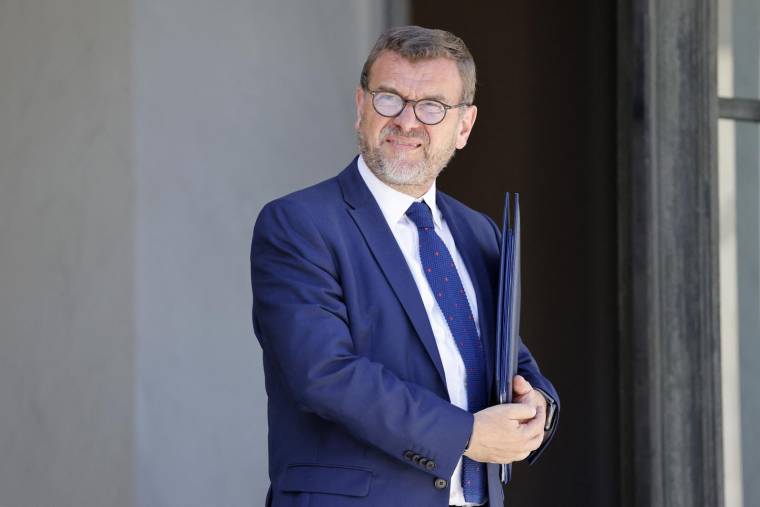 Le ministre délégué chargé de la Ville et du Logement, Olivier Klein, à Paris le 13 juillet 2022. ( AFP / LUDOVIC MARIN )