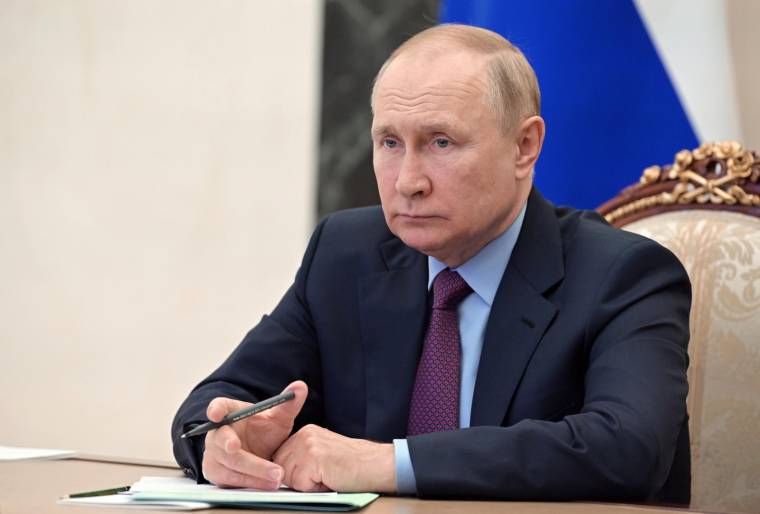 Le président russe Vladimir Poutin à Moscou le 1er août, 2022.  ( Sputnik / Pavel Byrkin )