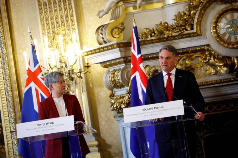 Les ministres des Affaires étrangères et de la Défense de France et d'Australie se rencontrent à Paris