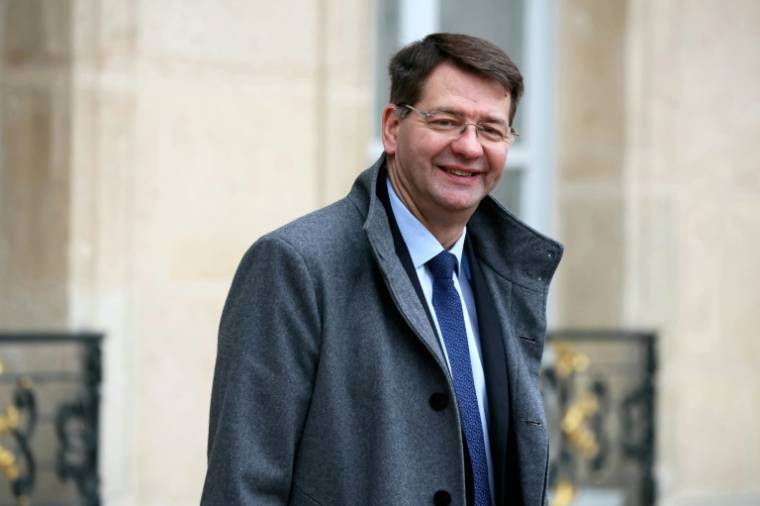 Le ministre délégué aux Transports Patrice Vergriete à l'Elysée, le 21 février 2024 ( AFP / ALAIN JOCARD )