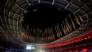 Vue générale du Stade de France lors de la cérémonie de clôture des Jeux paralympiques le 8 septembre 2024à Paris ( AFP / GEOFFROY VAN DER HASSELT )