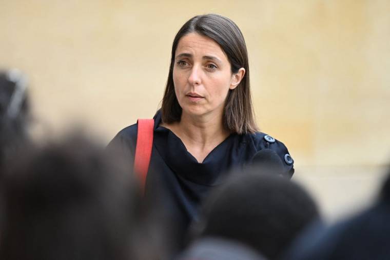Sophie Binet à Paris, le 17 mai 2023. ( AFP / EMMANUEL DUNAND )