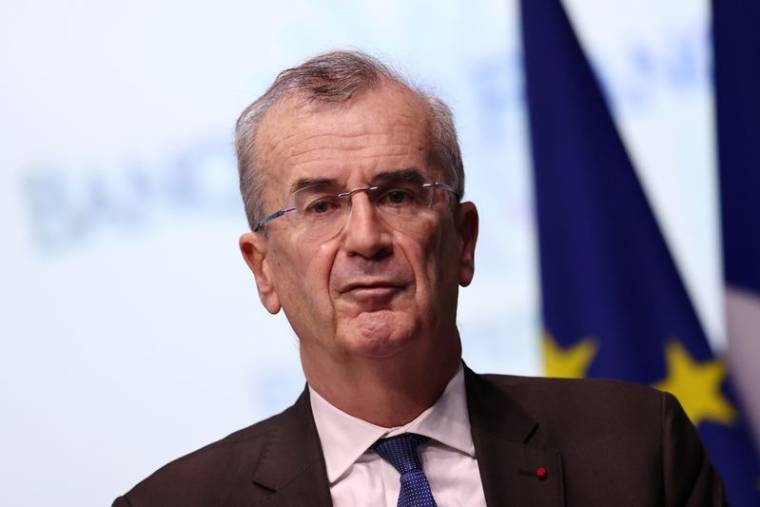 Le gouverneur de la Banque de France, François Villeroy de Galhau, lors d'une réunion à Paris