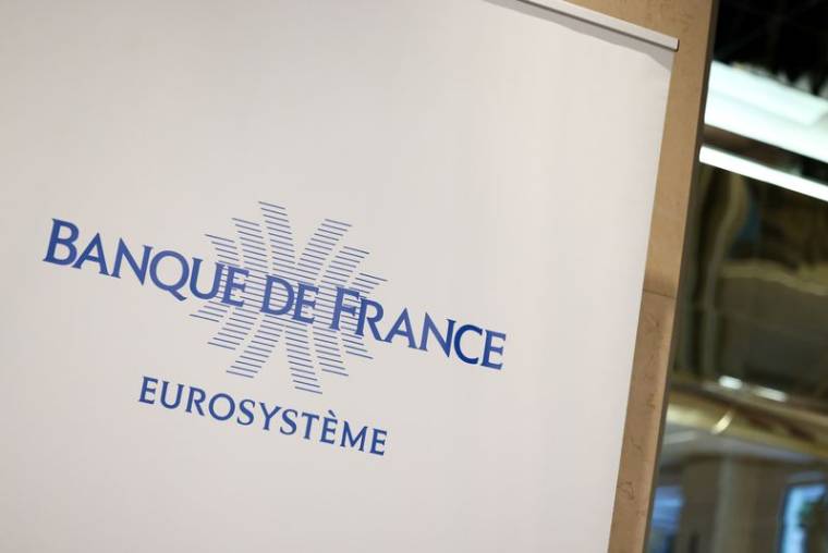 Un logo de la Banque de France à Paris