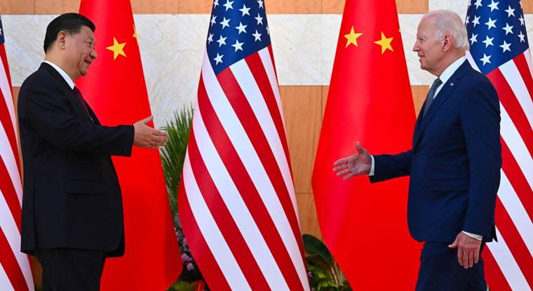 Chinese markets welcomed the first meeting, since his arrival in the White House, between Joe Biden and Chinese leader Xi Jingjing.  (© AFP)
