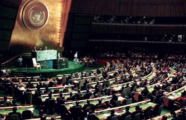 L'Assemblée générale des Nations Unies en session