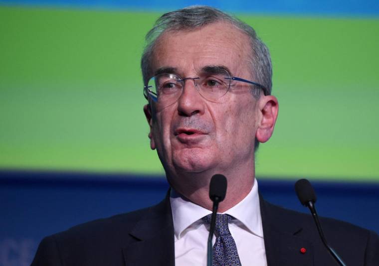 Le gouverneur de la Banque de France François Villeroy de Galhau ( AFP / ERIC PIERMONT )