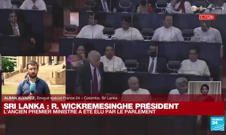 Sri Lanka : l'ancien Premier ministre Ranil Wickremesinghe élu président par le Parlement