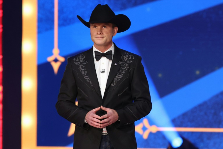 Le présentateur de Fox News Pete Hegseth sur scène lors de la remise des FOX Nation Patriot Awards 2023 à Nashville, dans le Tennessee, aux Etats-Unis, le 16 novembre 2023 ( GETTY IMAGES NORTH AMERICA / Terry WYATT )