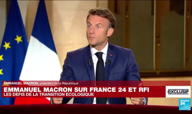 INTERVEIW EXCLUSIVE - Emmanuel Macron sur France 24 et RFI