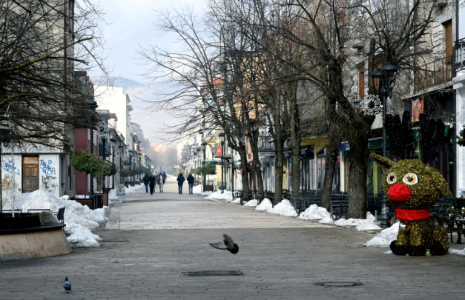 Deuil national à Cetinje, et dans tout le Monténégro, le 2 janvier 2024 ( AFP / SAVO PRELEVIC )