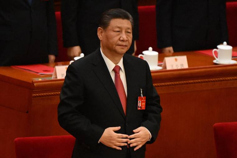 Le président chinois Xi Jinping à Pékin le 11 mars 2024. ( AFP / JADE GAO )