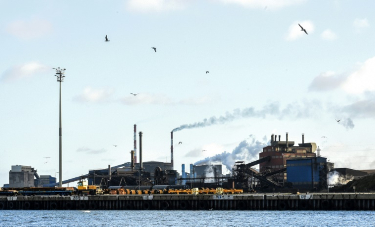 L'usine sidérurgique Arcelor Mittal, le 11 février 2022 à Dunkerque, dans le Nord ( AFP / FRANCOIS LO PRESTI )